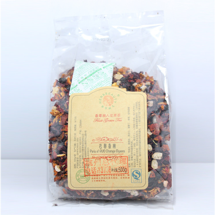 巴黎香榭 花果茶 果粒茶 水果茶 水蜜桃味果茶 500g